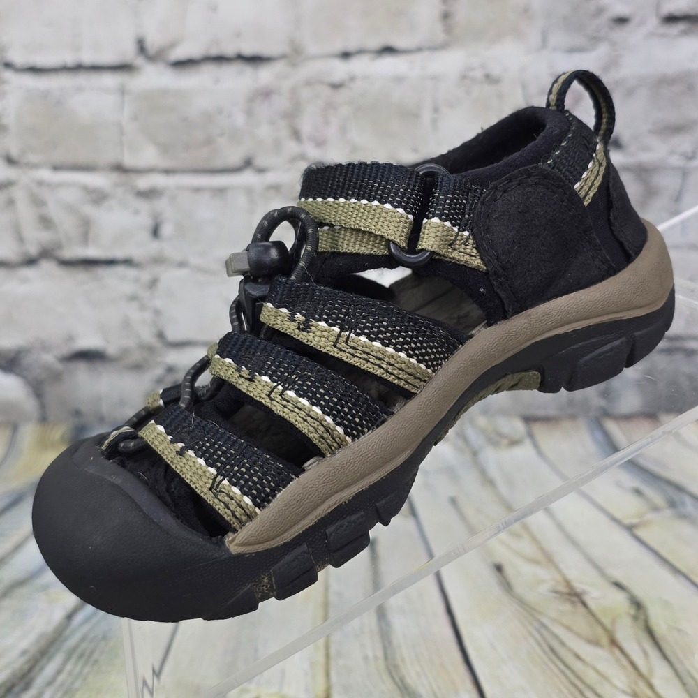 Keen Newport H2 Sandals Toddler Boys 9 Black Stone Waterproof Hiking Water Shoes - Picture 3 of 10
